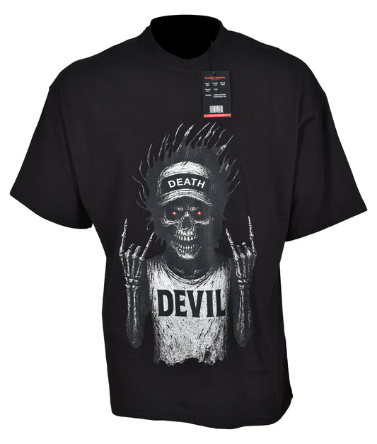 Skeleton Face Black TEE Shirt